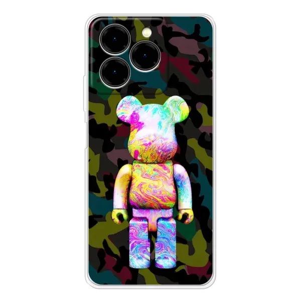 Чохол з принтом «Яскравий Bearbrick» для Ulefone Note 20 Pro