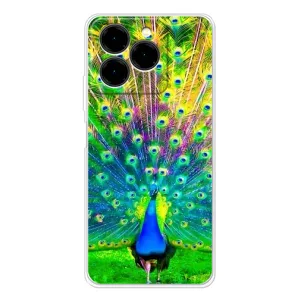 Чехол с птицами на Ulefone Note 20 Pro (VPrint) (Яркий Павлин)