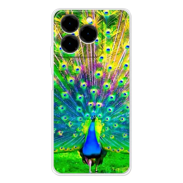 Чехол с принтом «Яркий Павлин» для Ulefone Note 20 Pro