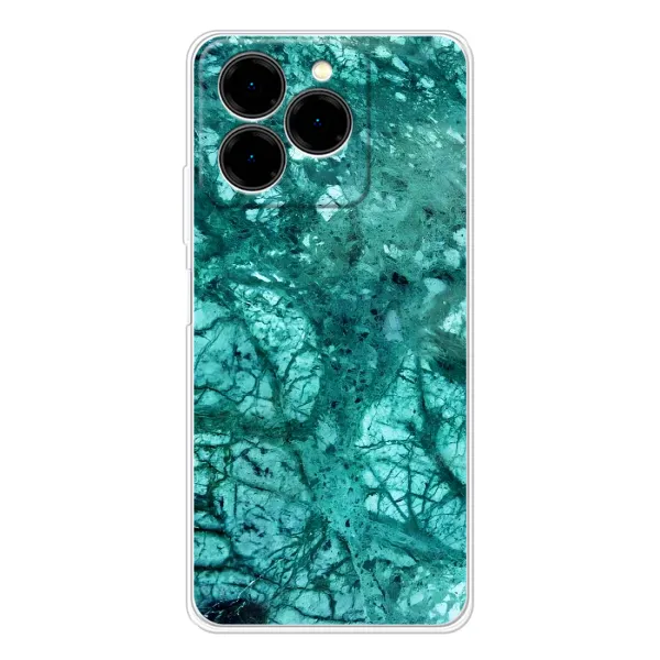 Чехол с принтом «Зеленый мрамор» для Ulefone Note 20 Pro