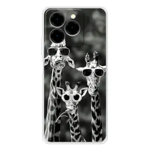 Силиконовый чехол с КАРТИНКАМИ лето для Ulefone Note 20 Pro (AlphaPrint) (Жирафы в очках)