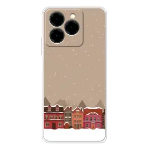 Новогодние, Праздничные Чехлы для Ulefone Note 20 Pro - 2024 год (Зимний город)