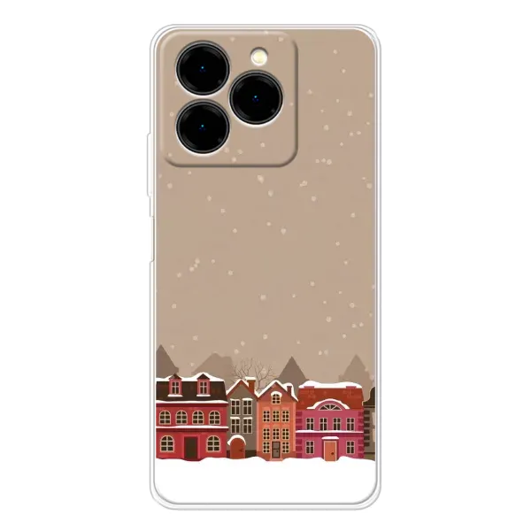 Чехол с принтом «Зимний город» для Ulefone Note 20 Pro
