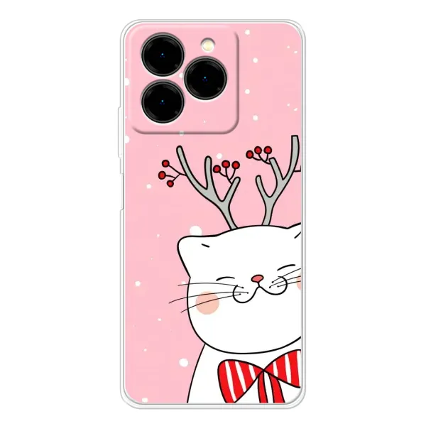 Чехол с принтом «Зимний кот» для Ulefone Note 20 Pro