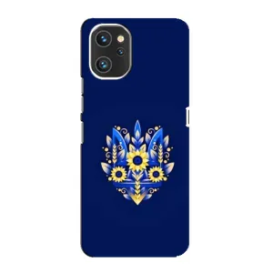 Чехлы для Umidigi A13 Pro Укр. Символика (AlphaPrint) (Цветочный Герб)