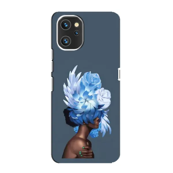 Чехол с принтом «Цветы на голове» для UMIDIGI A13 Pro