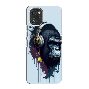 Чехол с Обезьянами Umidigi A13 Pro - (AlphaPrint) (Горилла в наушниках)
