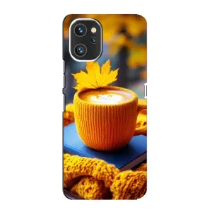 Чехол с уникальным дизайном «Осень с кофе» для Umidigi A13 Pro (Кофе на желтом пледе)
