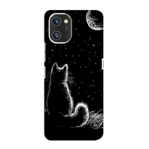Чехол с принтом «Котик и луна» для UMIDIGI A13 Pro Чехол с принтом «Котик и луна» для UMIDIGI A13 Pro