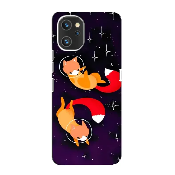 Чехол с принтом «Лисички космонавты» для UMIDIGI A13 Pro