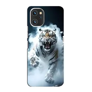 Чехол с картинкой «Хищники» для Umidigi A13 Pro (Белый тигр в дыму)