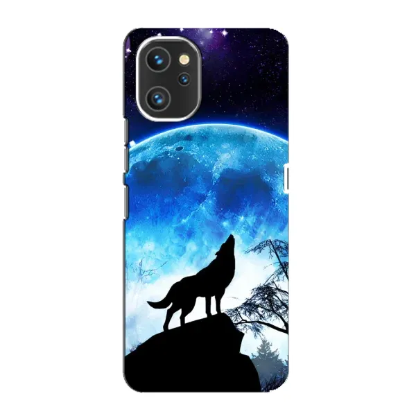 Чехол с принтом «Волк на луну» для UMIDIGI A13 Pro