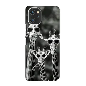 Силиконовый чехол с КАРТИНКАМИ лето для Umidigi A13 Pro (AlphaPrint) (Жирафы в очках)