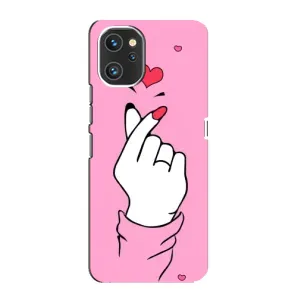 Чехол с принтом для Umidigi A13 Pro (AlphaPrint - Знак сердечка)