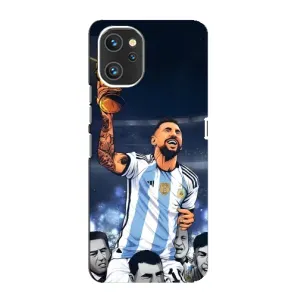 Чехлы для Umidigi A13 (Leo чемпион) (AlphaPrint) (Месси с кубком)