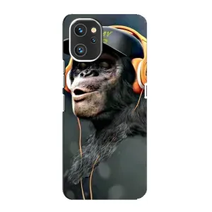Чехол с Обезьянами Umidigi A13 - (AlphaPrint) (В наушниках)