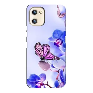 Чохли з квітами для Umidigi A13s (VPrint) (Метелик на квітах)