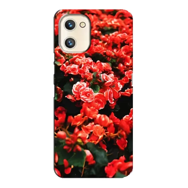 Чехол с принтом «Цветы красные» для UMIDIGI A13s Чехол с принтом «Цветы красные» для UMIDIGI A13s