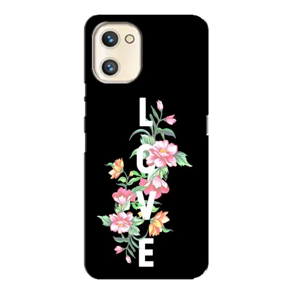 Чехол с принтом «Цветы LOVE» для UMIDIGI A13s