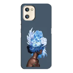 Чехлы (ART) Цветы на Umidigi A13s (VPrint) (Квіти на голові)