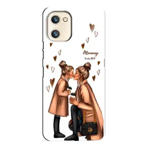 Чохол з друком для Umidigi A13s - (Мама з дитинкою) (AlphaPrint) (Донька і мама)