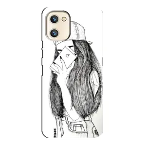 Чохол з друком для Umidigi A13s - (Мода) (AlphaPrint) (Фото дівчини)