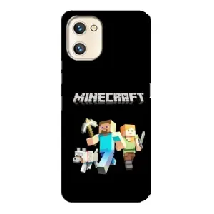 Чехол Майнкрафт на Umidigi A13s (AlphaPrint) Minecraft (герои Minecraft)