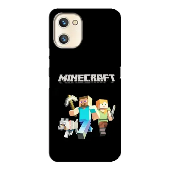 Чехол с принтом «герои Minecraft» для UMIDIGI A13s