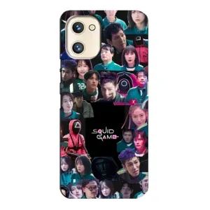 Чехол Гра в кальмара для Umidigi A13s (Коллаж Игра кальмара)