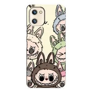 Чехол с Лабубу на Umidigi A13s (Золотая обезьяна Bored Ape)