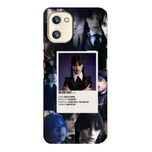 Чехлы Венсдей на Umidigi A13s Уэнсдей (AlphaPrint) (коллаж Уэнздей)
