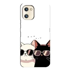 Чохол з малюнком кіт на Umidigi A13s (Коти в окулярах)