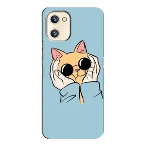 Чохол на UMiDiGi A13s з Котиками (VPrint) (Котик в окулярах)