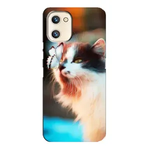 Чохол на UMiDiGi A13s з Котиками (VPrint) (Котик з метеликом)