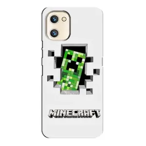 Чехол Майнкрафт на Umidigi A13s (AlphaPrint) Minecraft (крипер Майнкрафт)