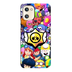 Чехол для Umidigi A13s Бравл Старс (VPrint) (Лого Brawl Stars)