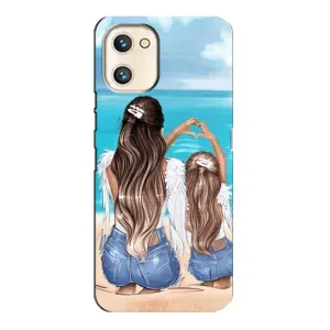 Чохол з друком для Umidigi A13s - (Мама з дитинкою) (AlphaPrint) (Мама з донькою)