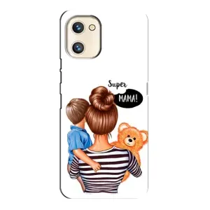 Чохол з друком для Umidigi A13s - (Мама з дитинкою) (AlphaPrint) (Мама з синочком)