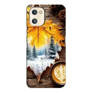 Чехол с уникальным дизайном «Осень с кофе» для Umidigi A13s (Осенне-зимний кофе)