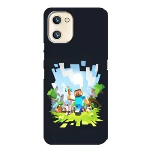 Чехол Майнкрафт на Umidigi A13s (AlphaPrint) Minecraft (персонажи Minecraft)
