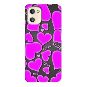 Чехлы для любимой на Юмидиджи А13с (VPrint) (Pink hearts)