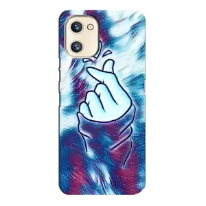 Чохол з принтом для Umidigi A13s (AlphaPrint - Знак сердечка) (Радужне серце)