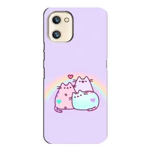 Чохол на UMiDiGi A13s з Котиками (VPrint) (Радужний котик)