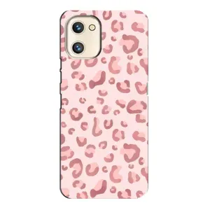Чехол с розовым рисунком для Umidigi A13s (Розовый леопард)