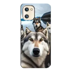 Чохол з Хаскі Umidigi A13s - (AlphaPrint) (Селфі Хаскі)
