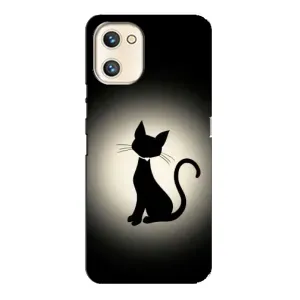 Чохол з принтом для Umidigi A13s (AlphaPrint) Модні коти (Силует котика)
