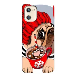Чохли з собаками для Umidigi A13s (VPrint) (Песик в шапці)