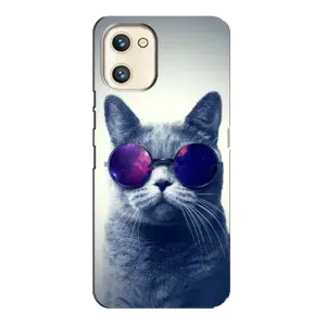 Чохол з принтом для Umidigi A13s (AlphaPrint) Модні коти (Стильний кіт)