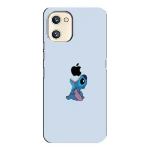 Чехол с принтом Стич на UMIDIGI A13s (Stitch apple)