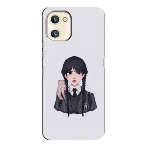 Чехлы Венсдей на Umidigi A13s Уэнсдей (AlphaPrint) (Уэнздей и Вещь)